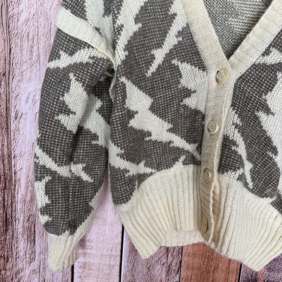 Escada Cardigan Sweater Vintage Lightning Alpine West Germany  Cabincore Size 38 - Picture 5 of 10